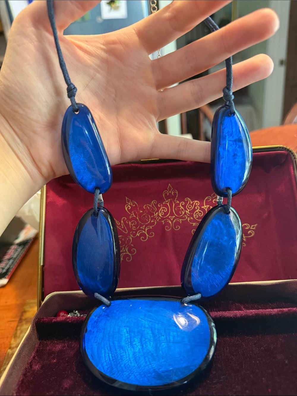 Bold Blue Statement Necklace - Women Jewelry